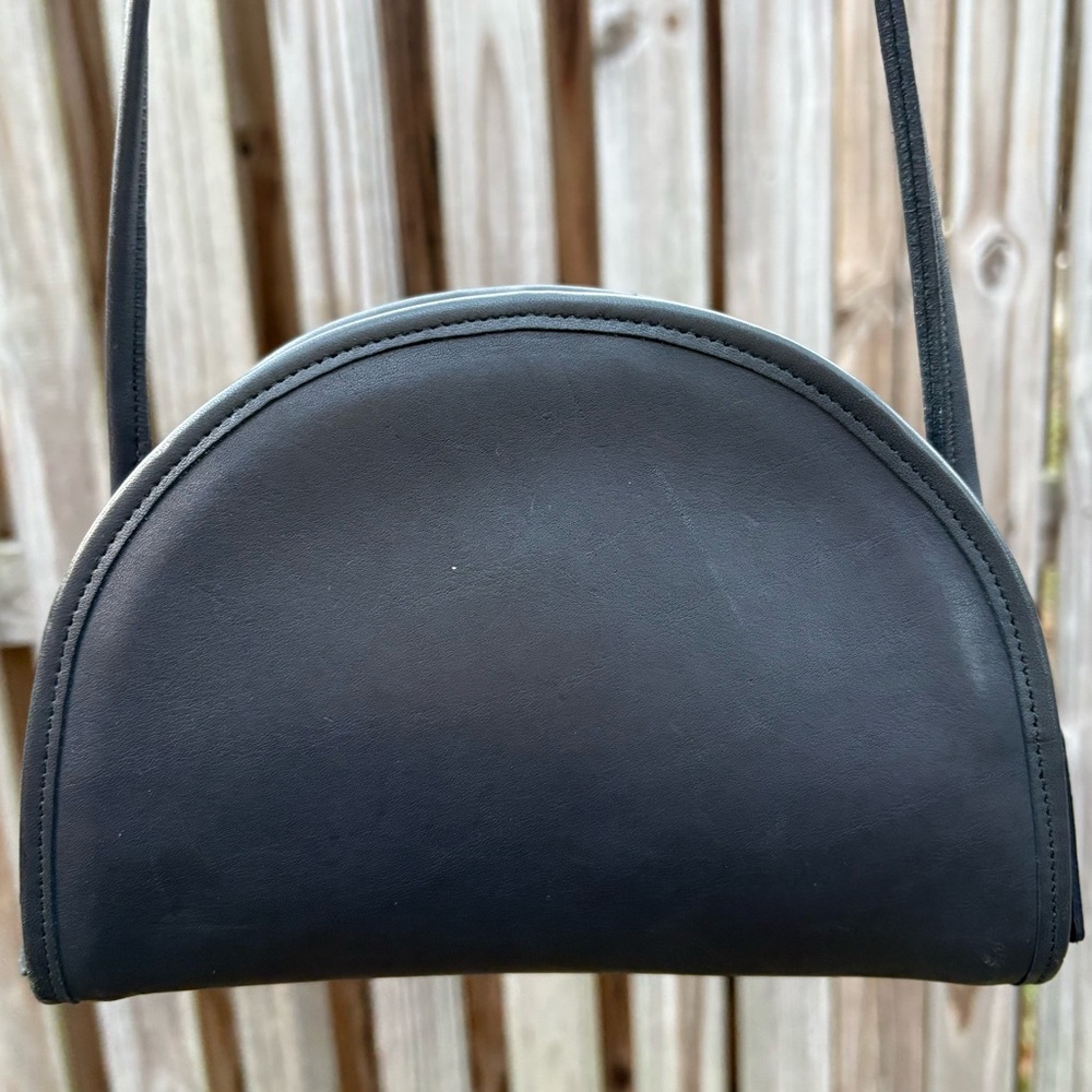 Coach Vintage Kimball Half Moon Leather Crossbody